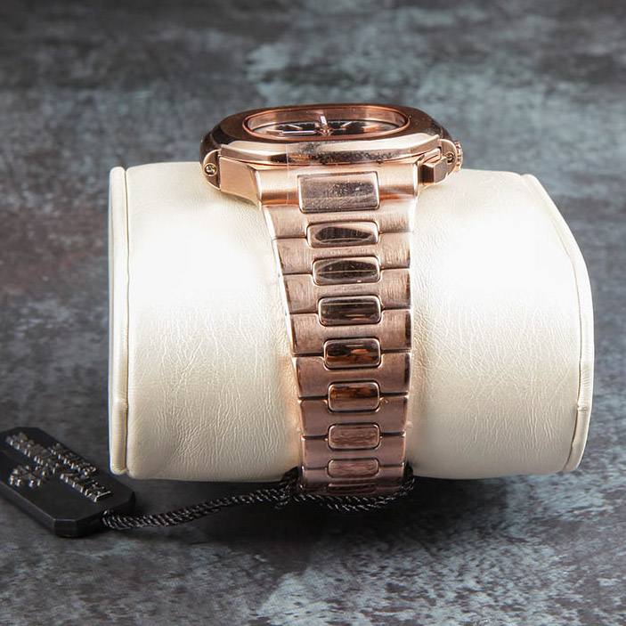 Patek Philipps Sa Rose Gold Watch with Black Dial - PerfectKickZ