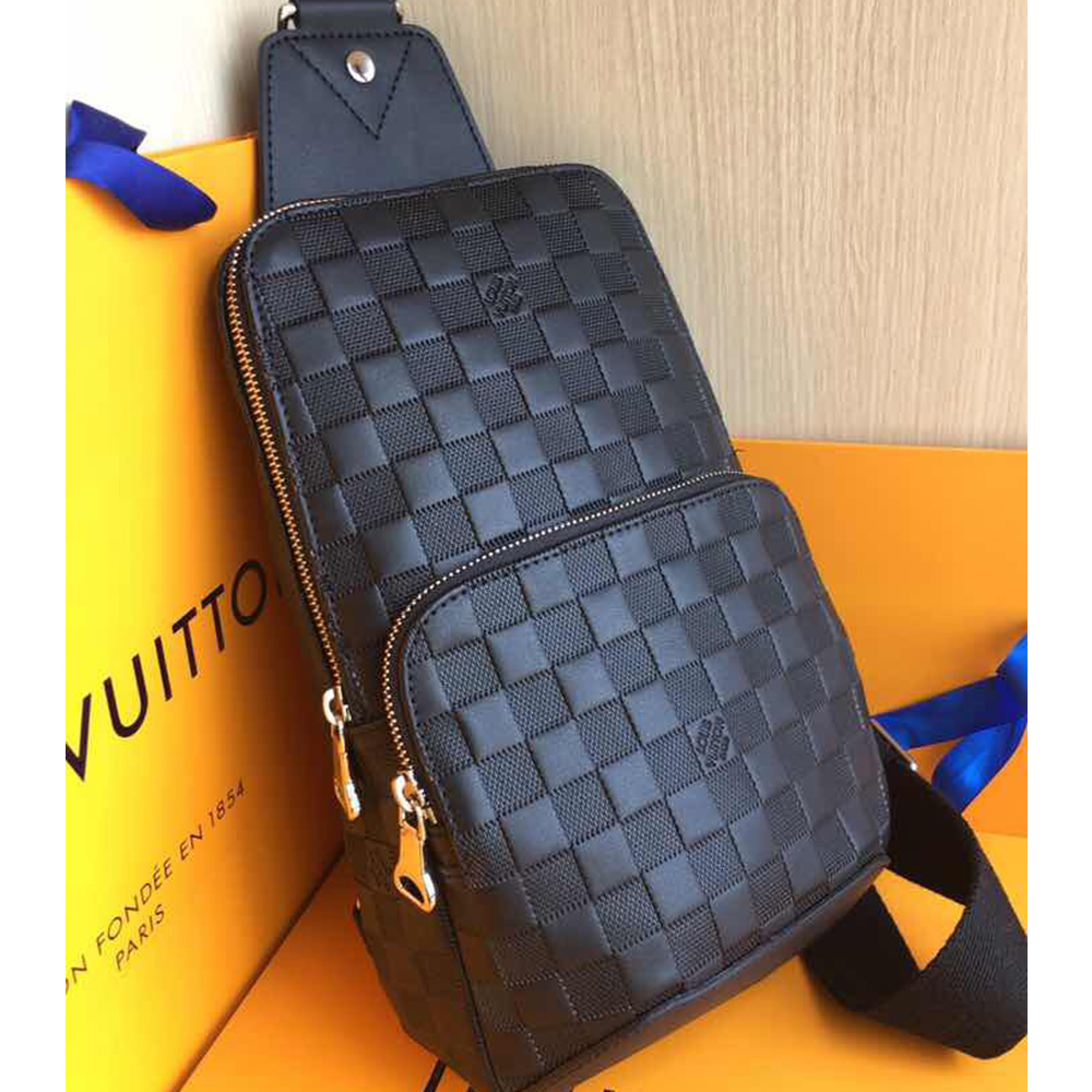 Louis Vuitton Black Argyle Bag - PerfectKickZ