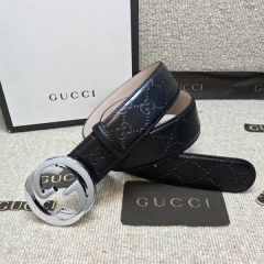 Gucci Signature Leather Belt - PerfectKickZ