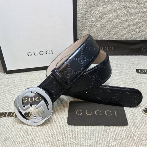 Gucci Signature Leather Belt - PerfectKickZ