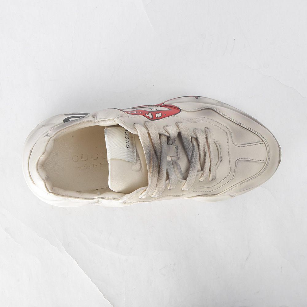 Gucci Rhyton Sneaker With Mouth Print - PerfectKickZ