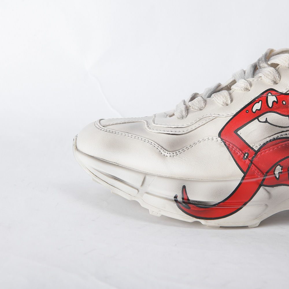 Gucci Rhyton Sneaker With Mouth Print - PerfectKickZ