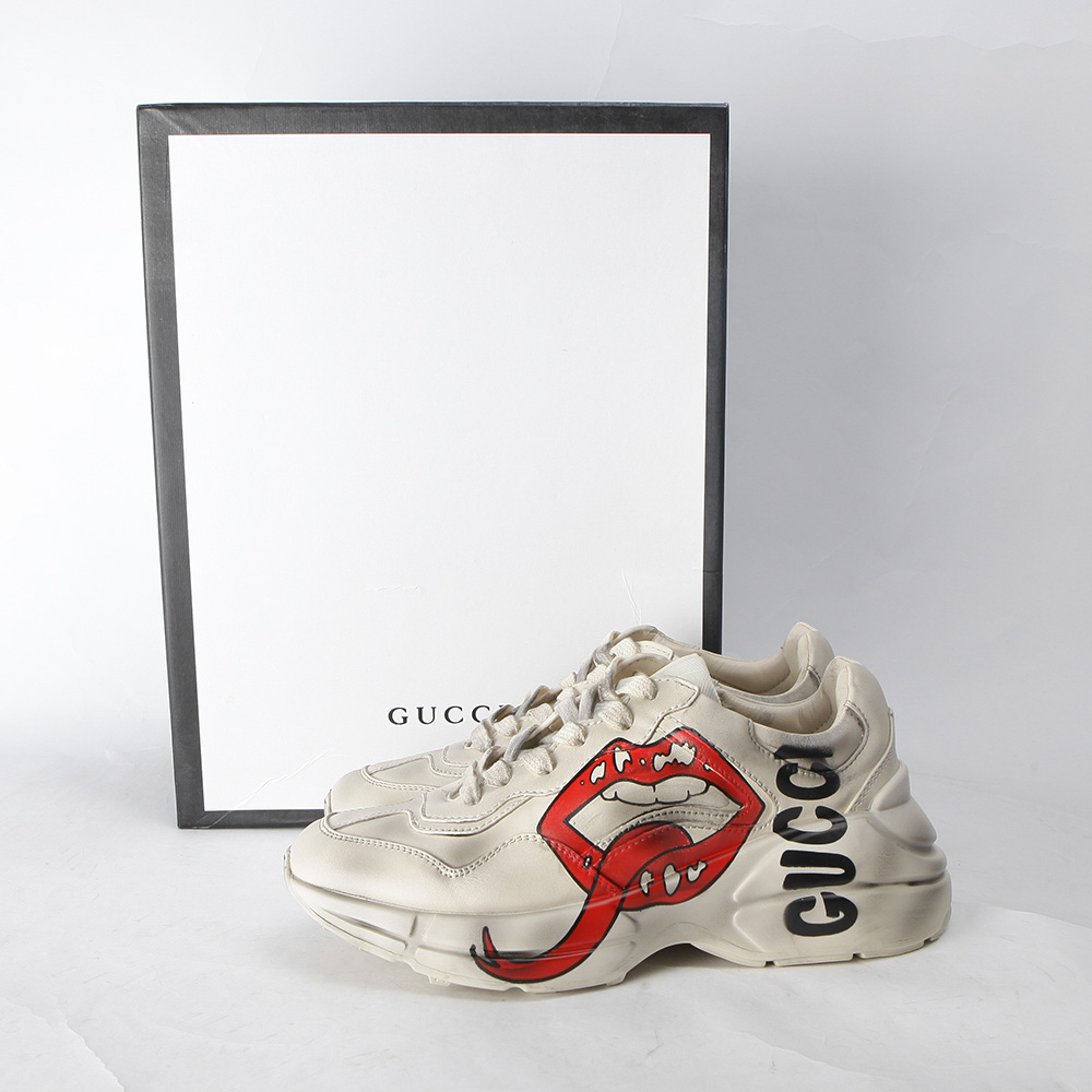 Gucci Rhyton Sneaker With Mouth Print - PerfectKickZ