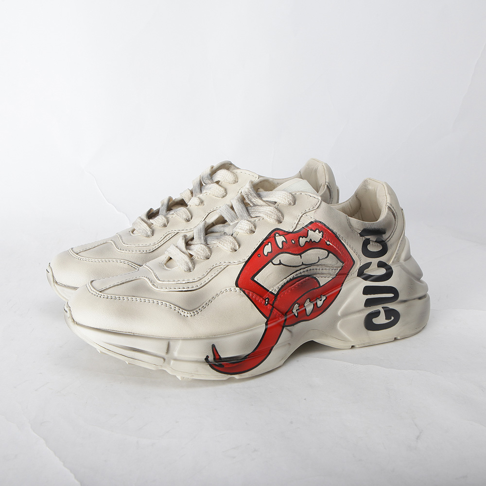 Gucci Rhyton Sneaker With Mouth Print - PerfectKickZ