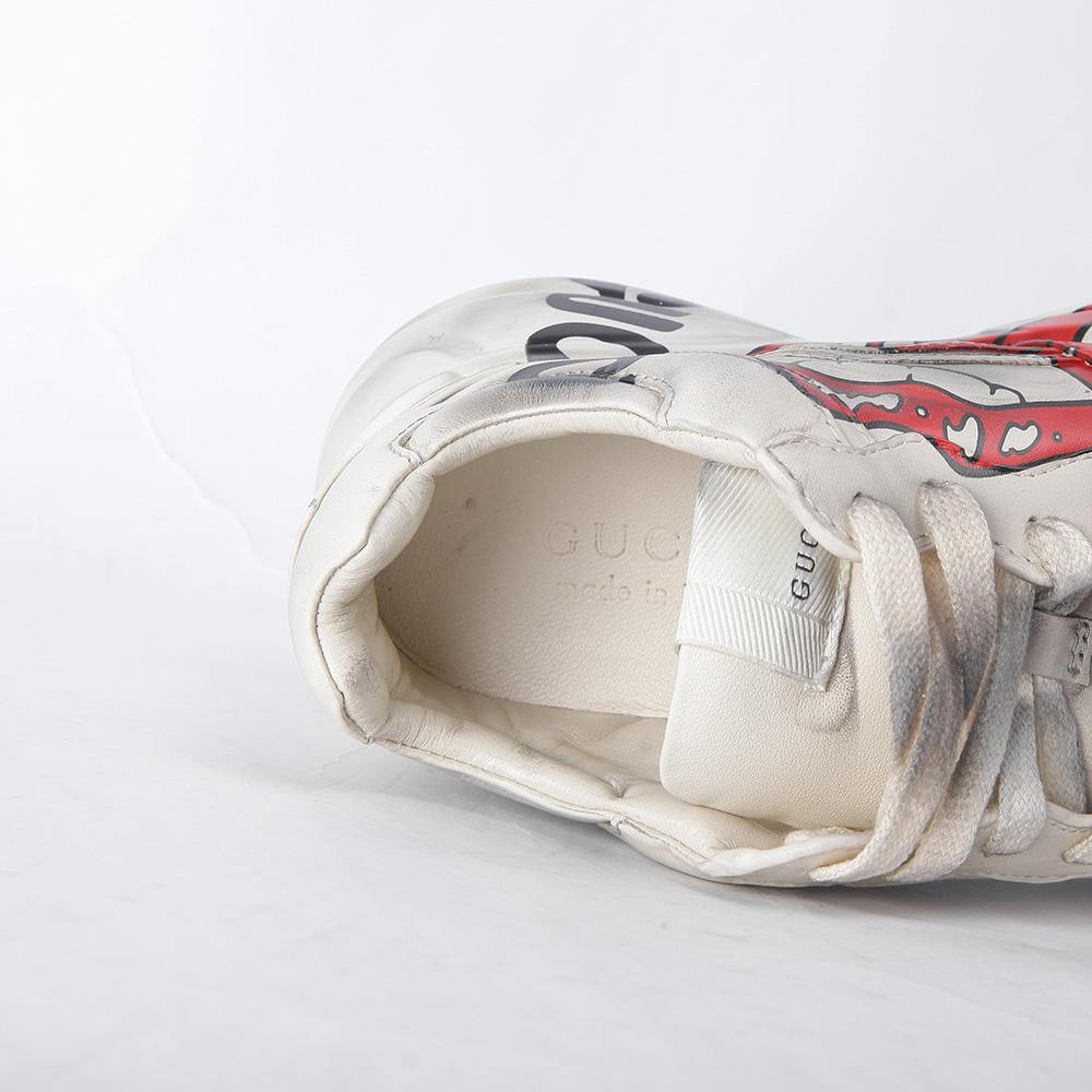 Gucci Rhyton Sneaker With Mouth Print - PerfectKickZ