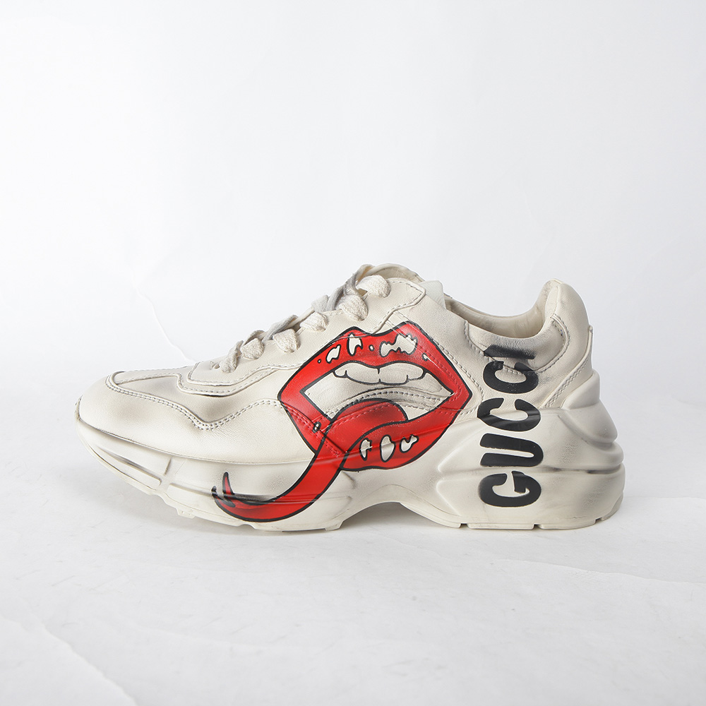 Gucci Rhyton Sneaker With Mouth Print - PerfectKickZ