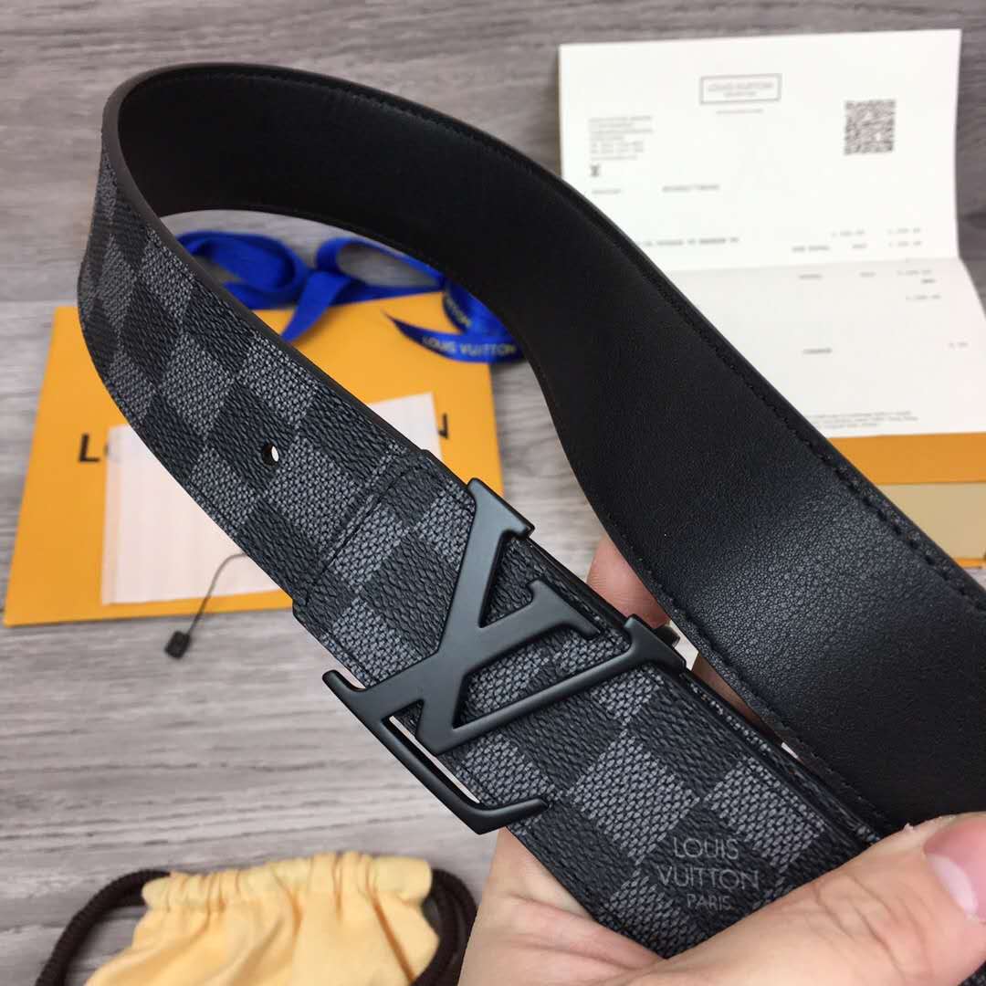 Louis Vuitton Damier Belt In Black - 
