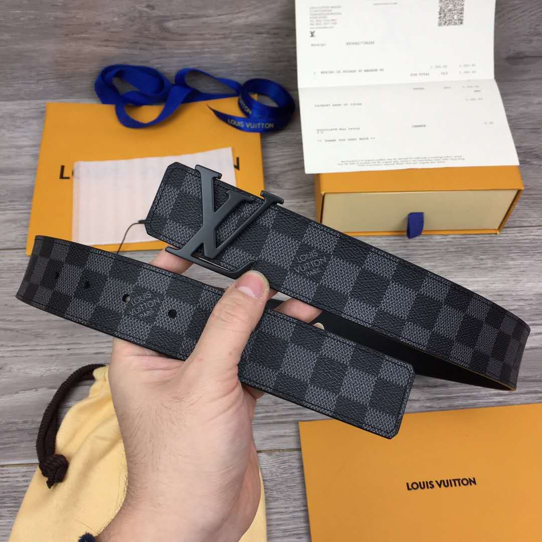 Louis Vuitton Damier Belt In Black - 