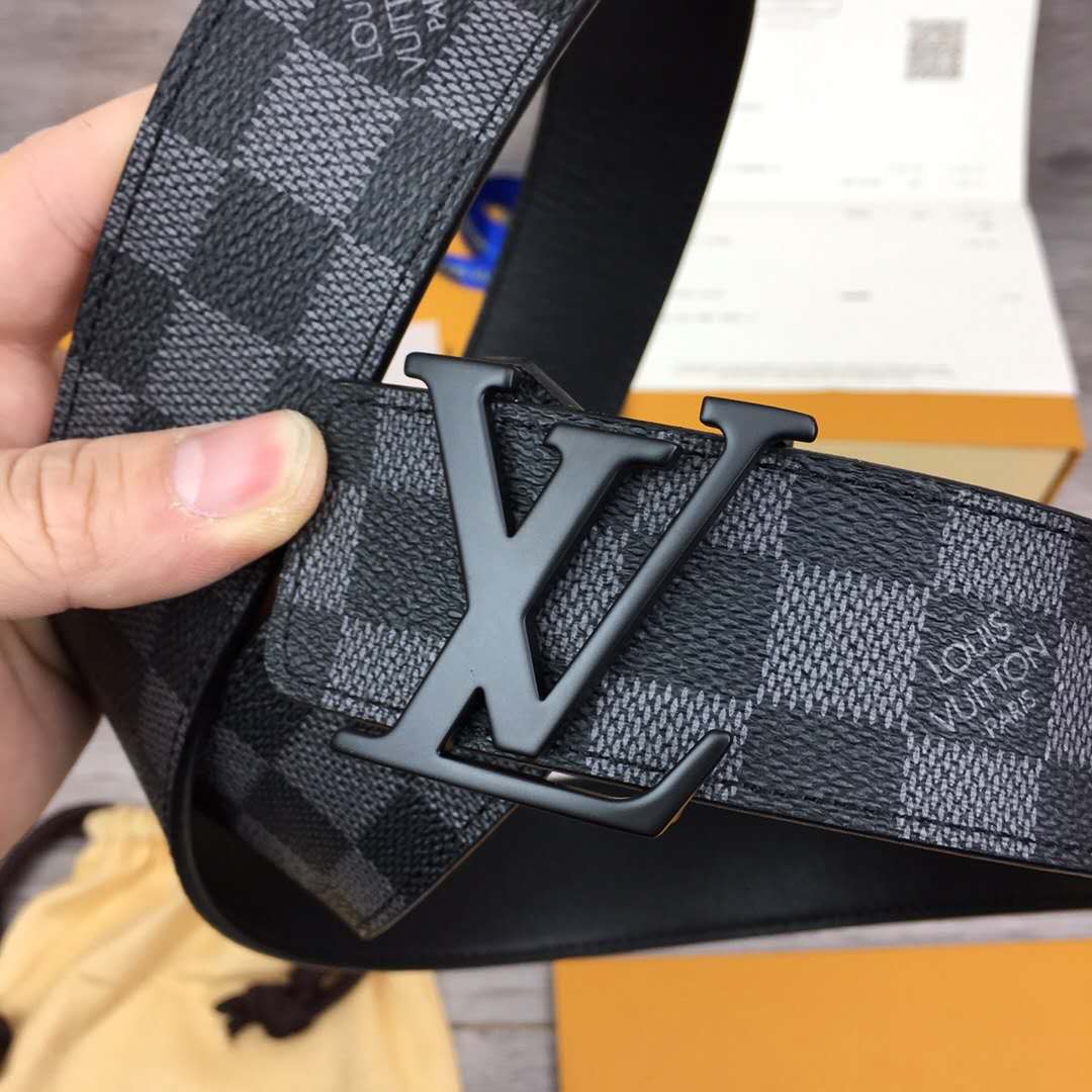 Louis Vuitton Damier Belt In Black - 