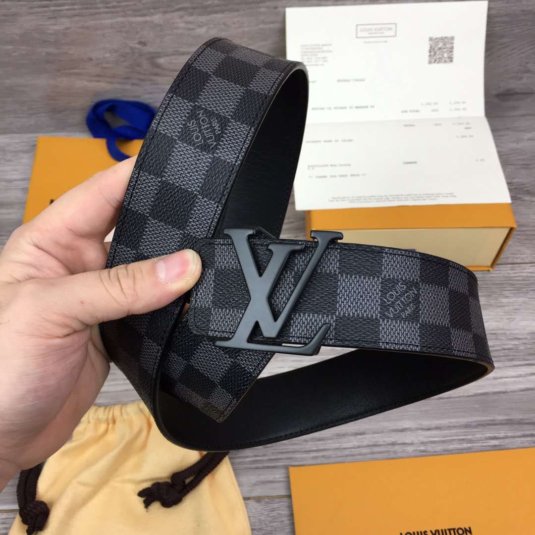 Louis Vuitton Damier Belt In Black - 