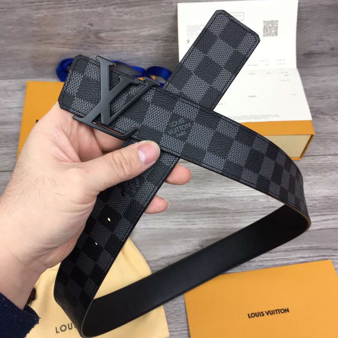 Louis Vuitton Damier Belt In Black - 