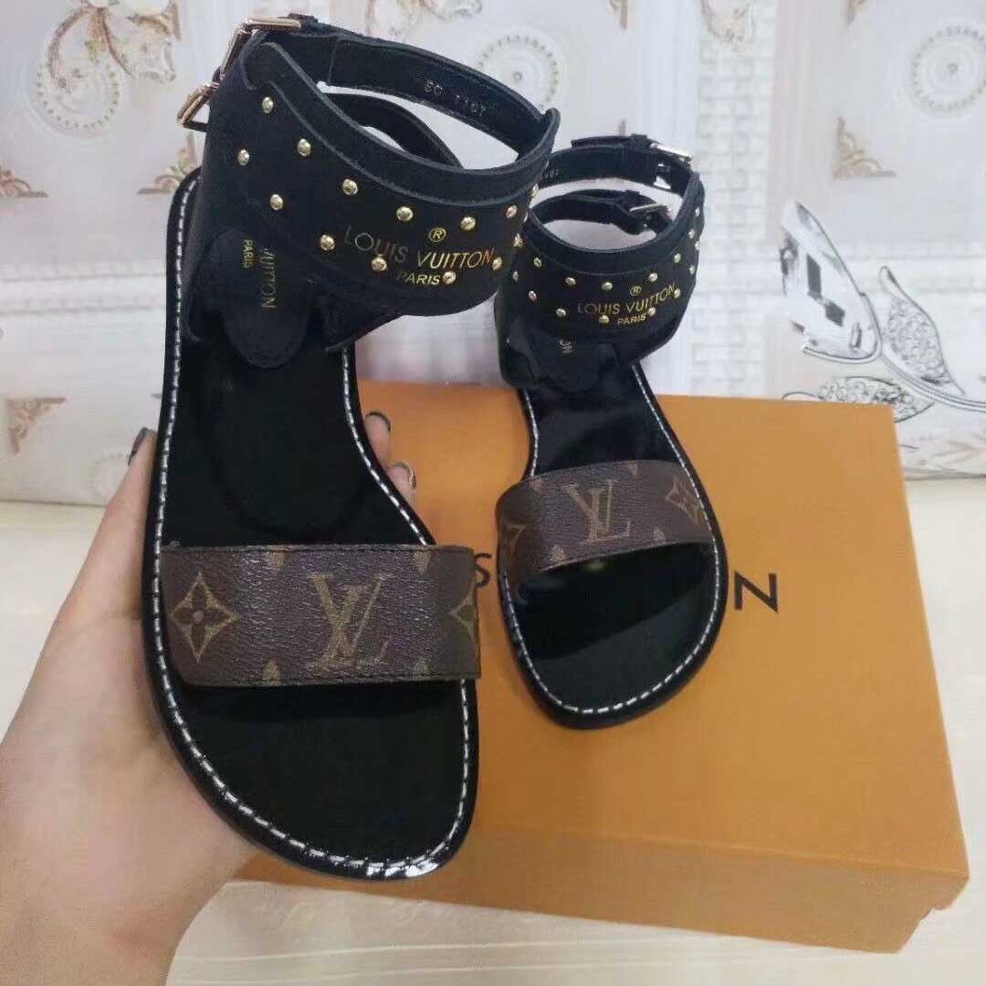 Louis Vuitton Monogram Nomad Women Sandals  - PerfectKickZ