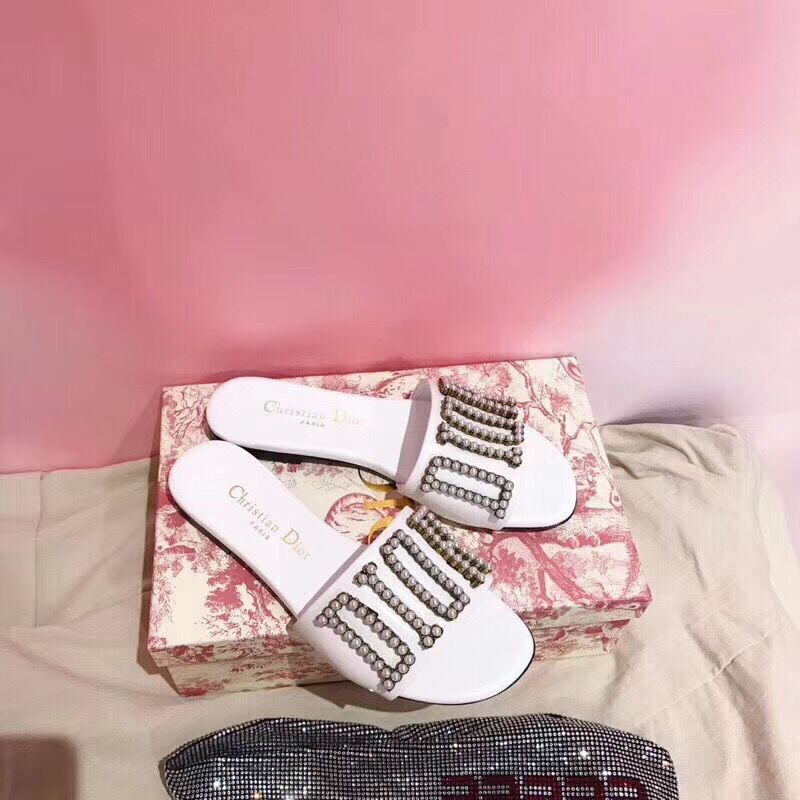 Dior White Slippers - PerfectKickZ