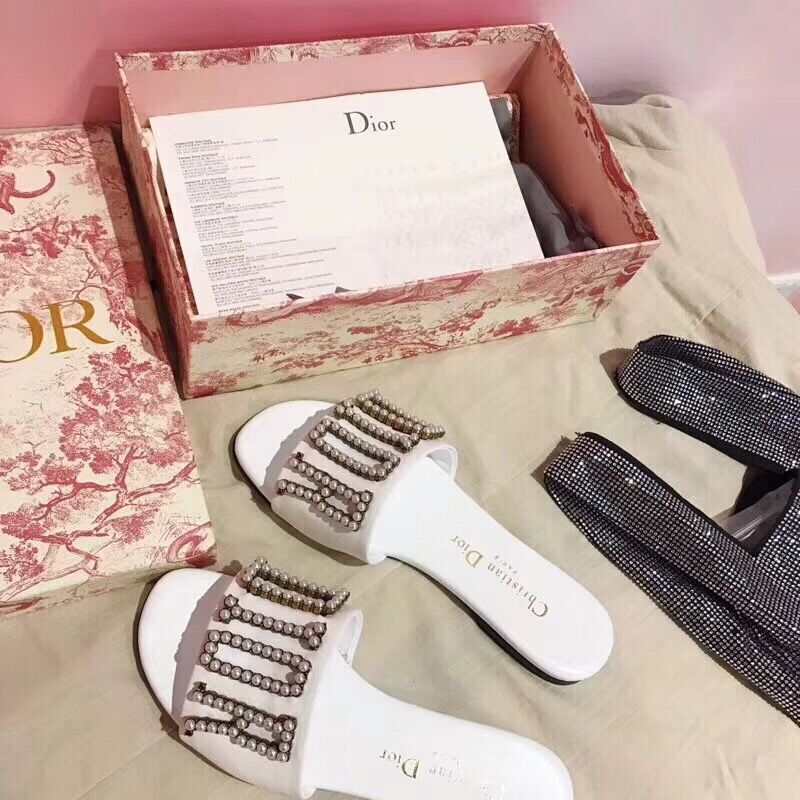 Dior White Slippers - PerfectKickZ