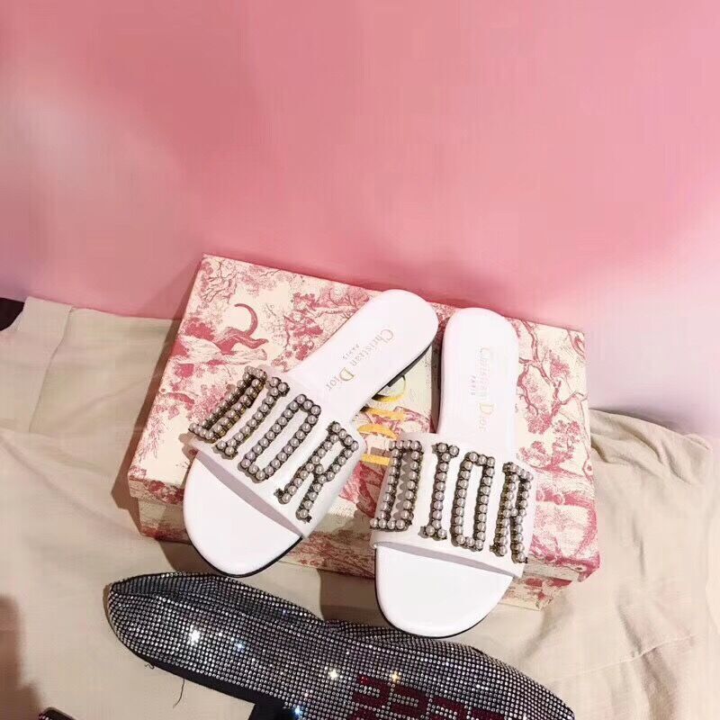 Dior White Slippers - PerfectKickZ