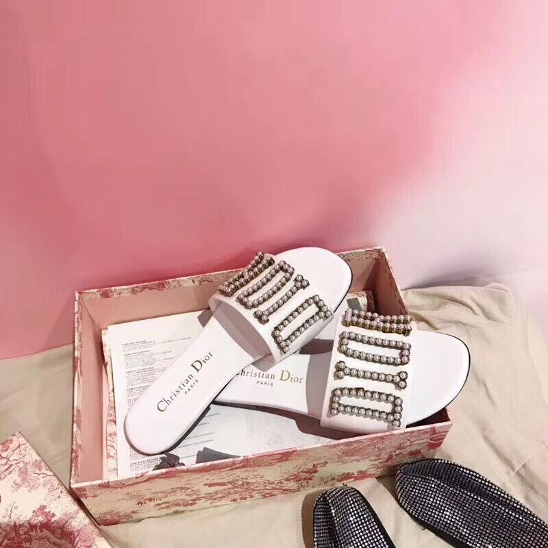 Dior White Slippers - PerfectKickZ