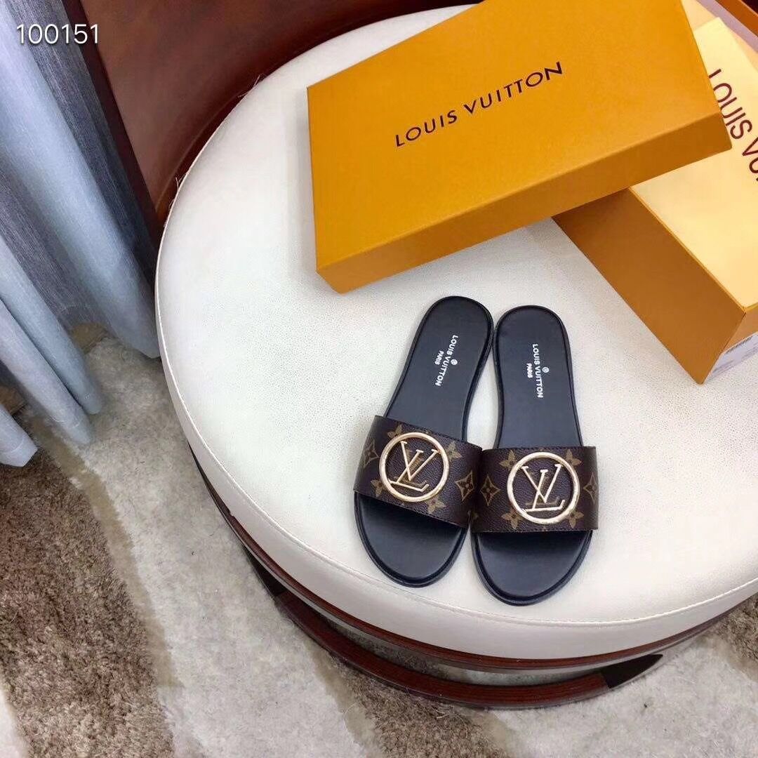 Louis Vuitton Monogram Lock It Flat Mule  - PerfectKickZ
