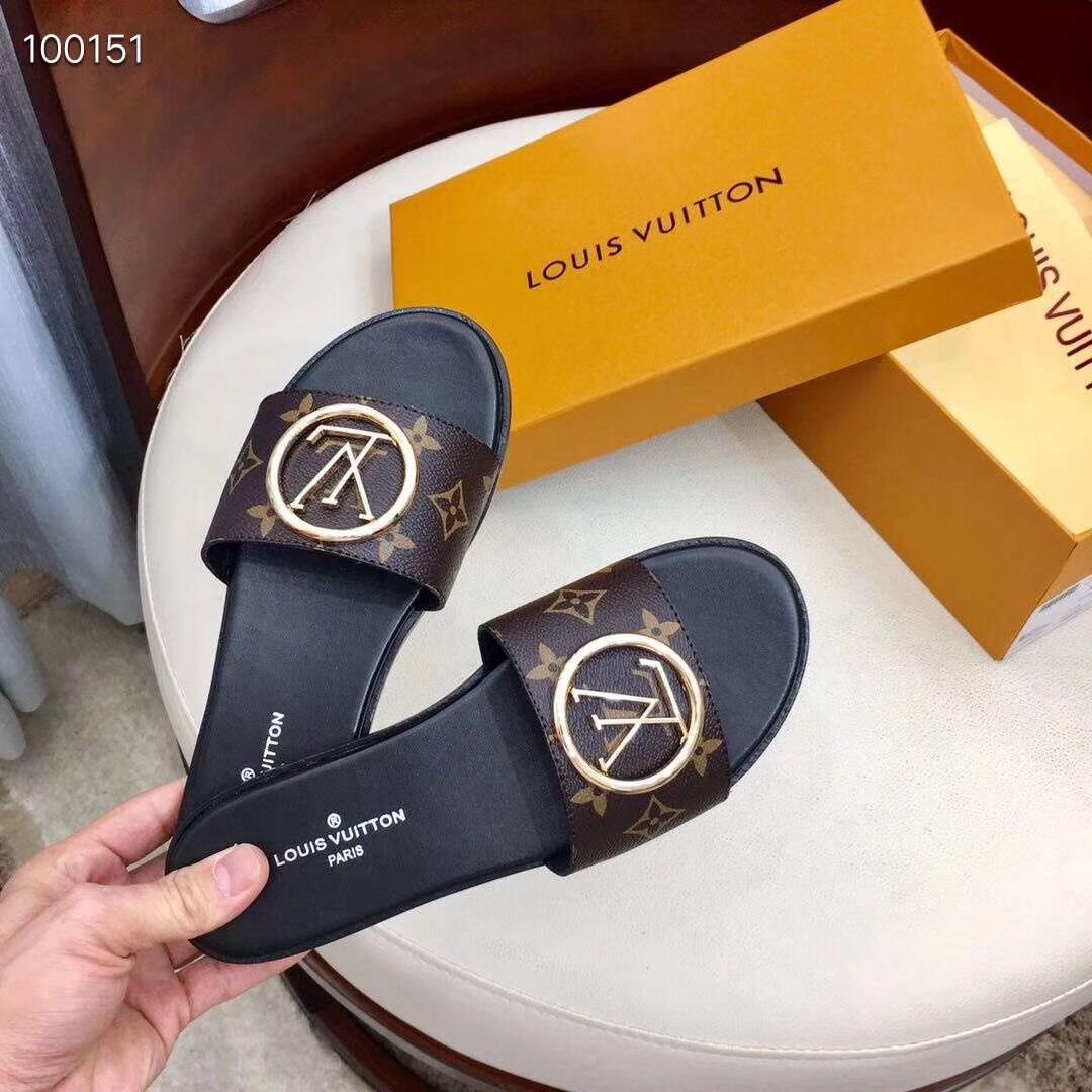 Louis Vuitton Monogram Lock It Flat Mule  - PerfectKickZ