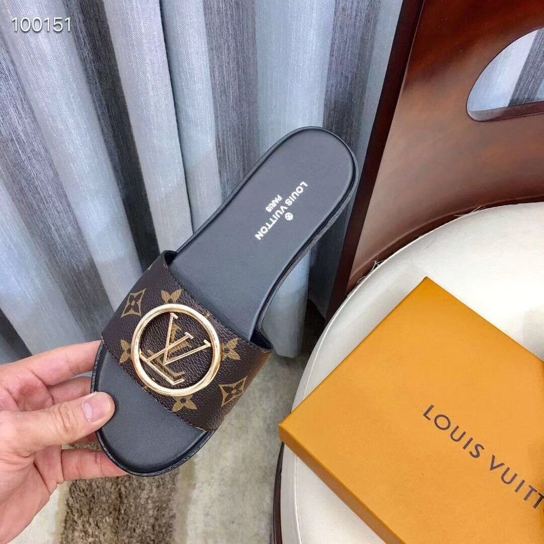 Louis Vuitton Monogram Lock It Flat Mule  - PerfectKickZ