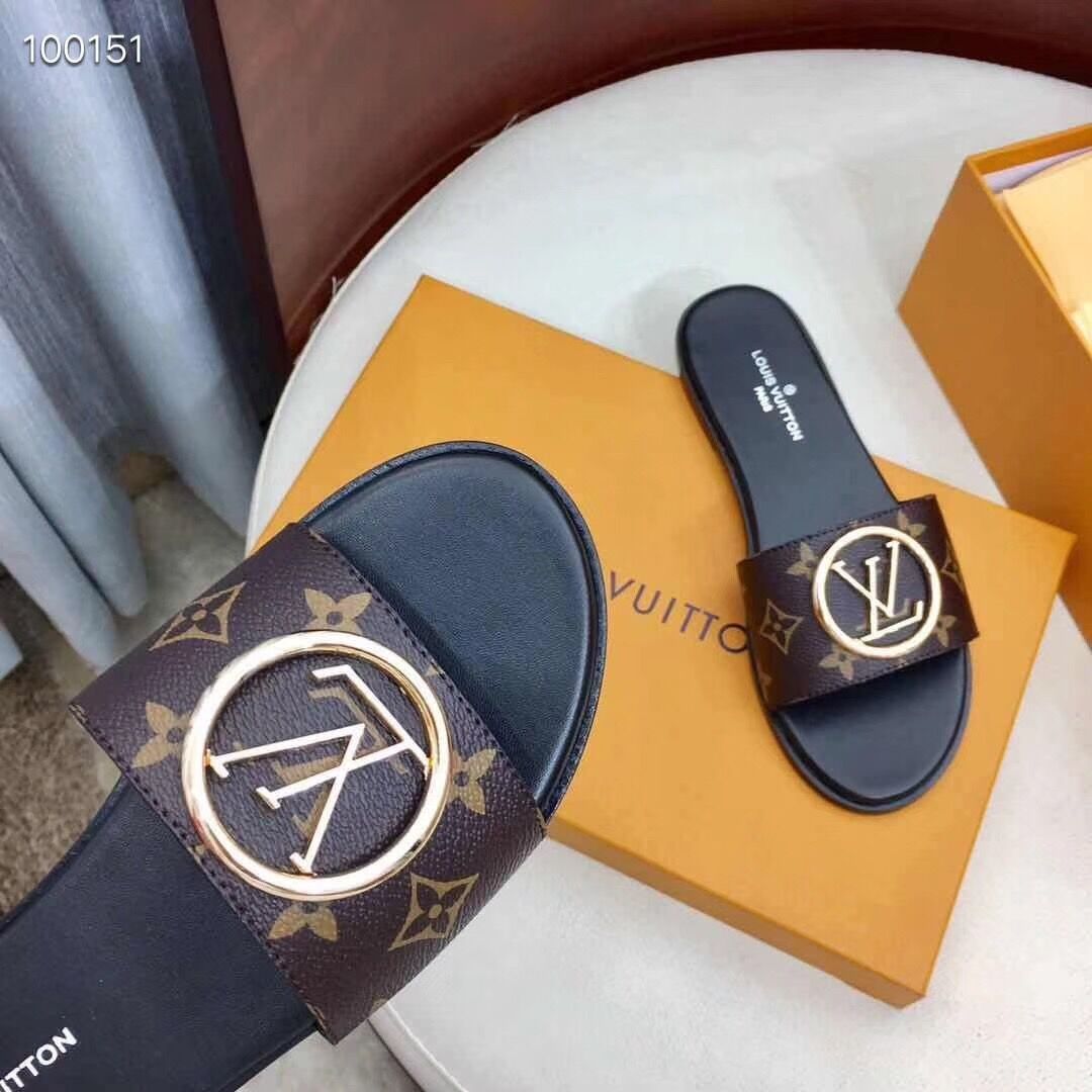 Louis Vuitton Monogram Lock It Flat Mule  - PerfectKickZ