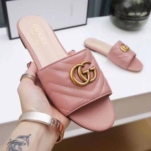 Gucci Women's Slide Sandal With Double G - PerfectKickZ
