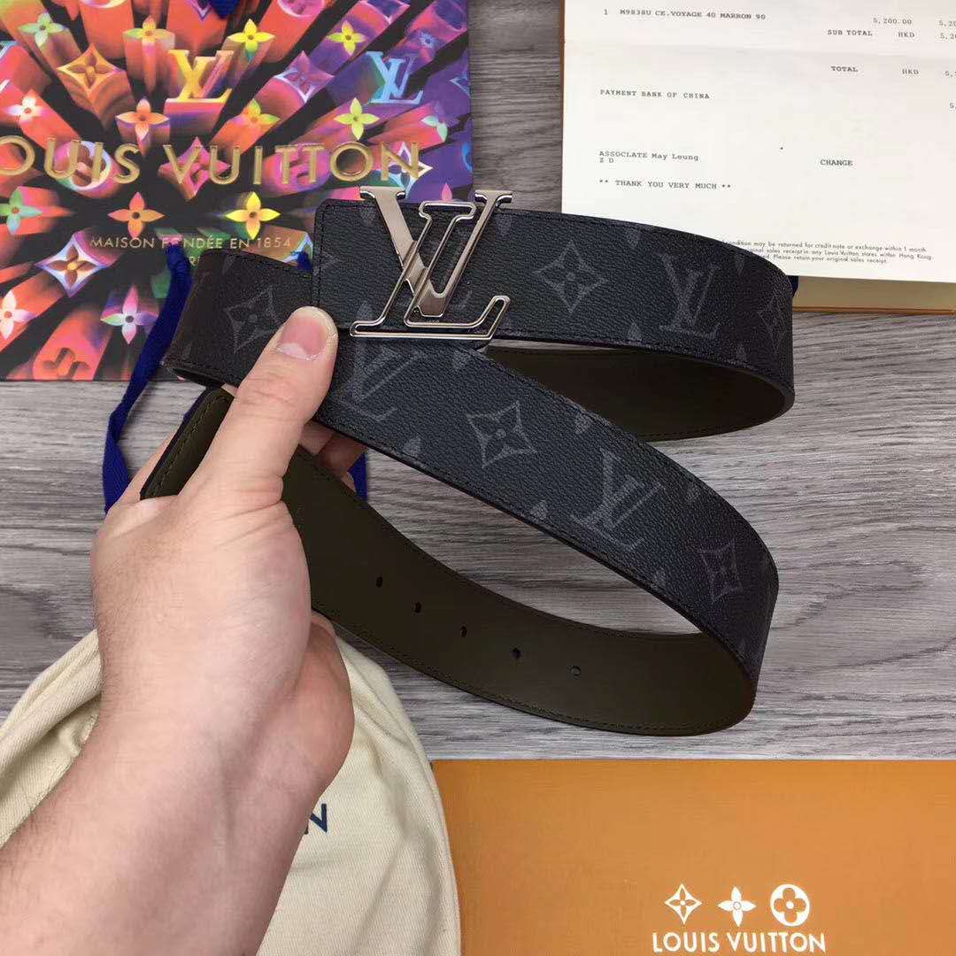 Louis Vuitton Line Reversible Monogram Belt  - PerfectKickZ