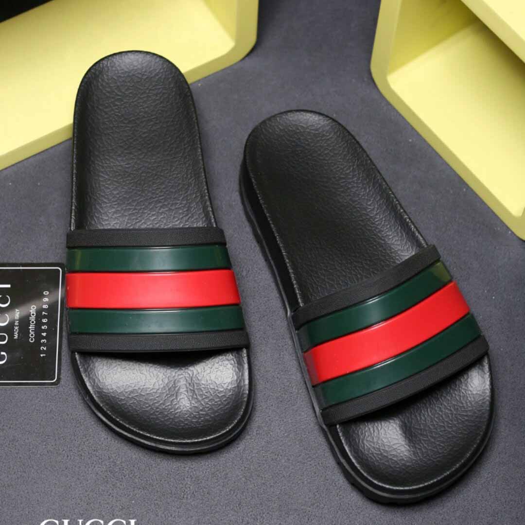 Gucci Web Slide Sandal - PerfectKickZ