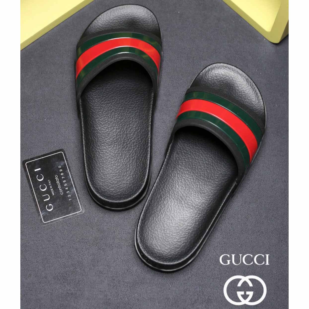 Gucci Web Slide Sandal - PerfectKickZ