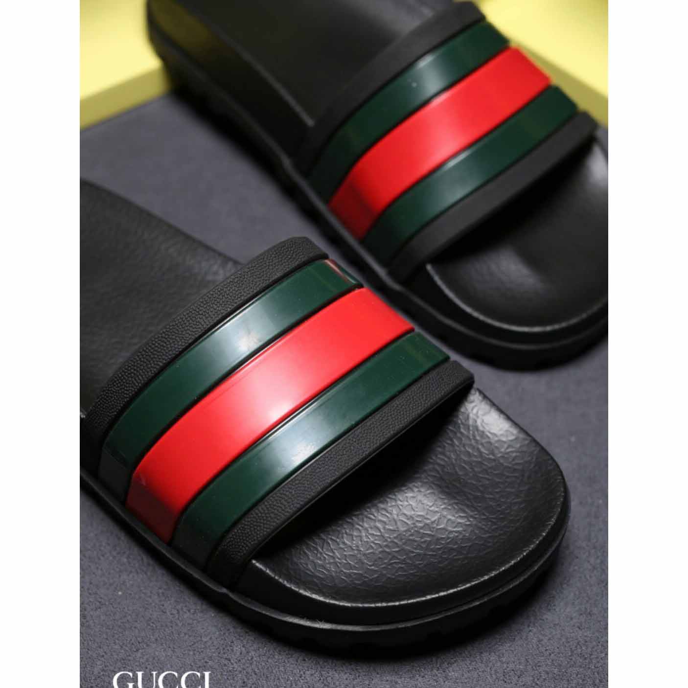 Gucci Web Slide Sandal - PerfectKickZ