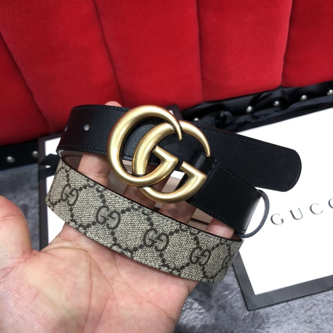Gucci GG Belt With Double G Buckle - PerfectKickZ