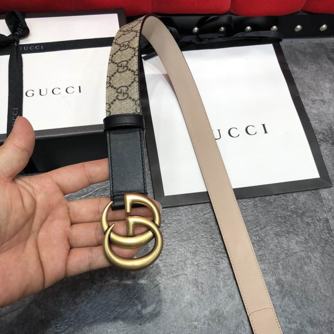 Gucci GG Belt With Double G Buckle - PerfectKickZ