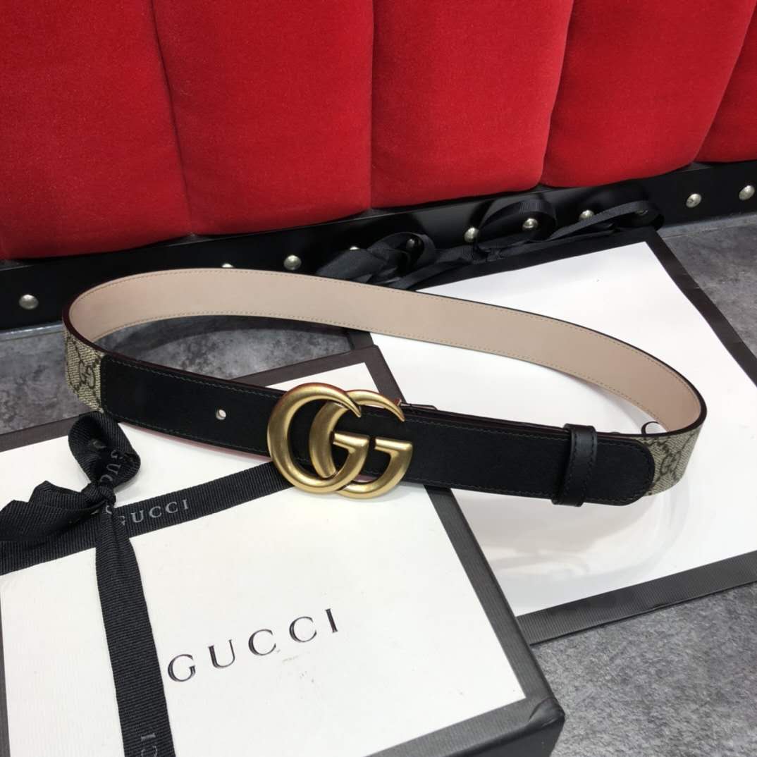 Gucci GG Belt With Double G Buckle - PerfectKickZ