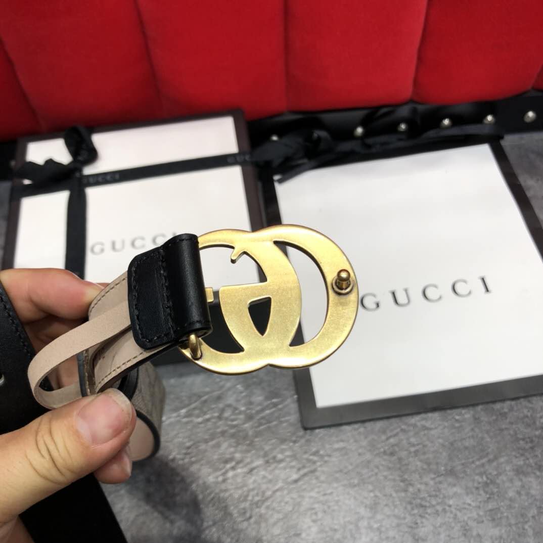 Gucci GG Belt With Double G Buckle - PerfectKickZ