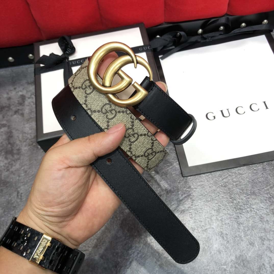 Gucci GG Belt With Double G Buckle - PerfectKickZ
