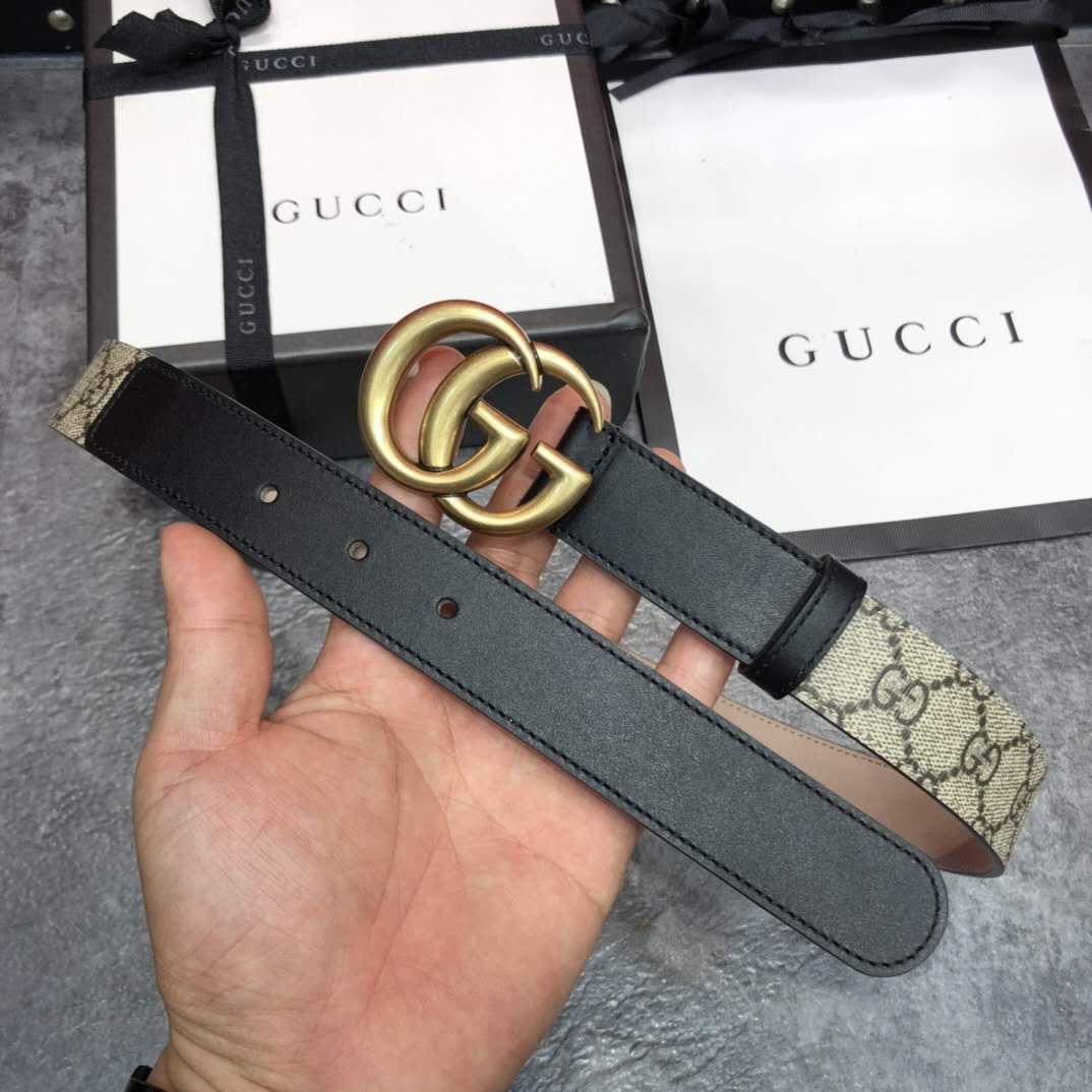 Gucci GG Belt With Double G Buckle - PerfectKickZ