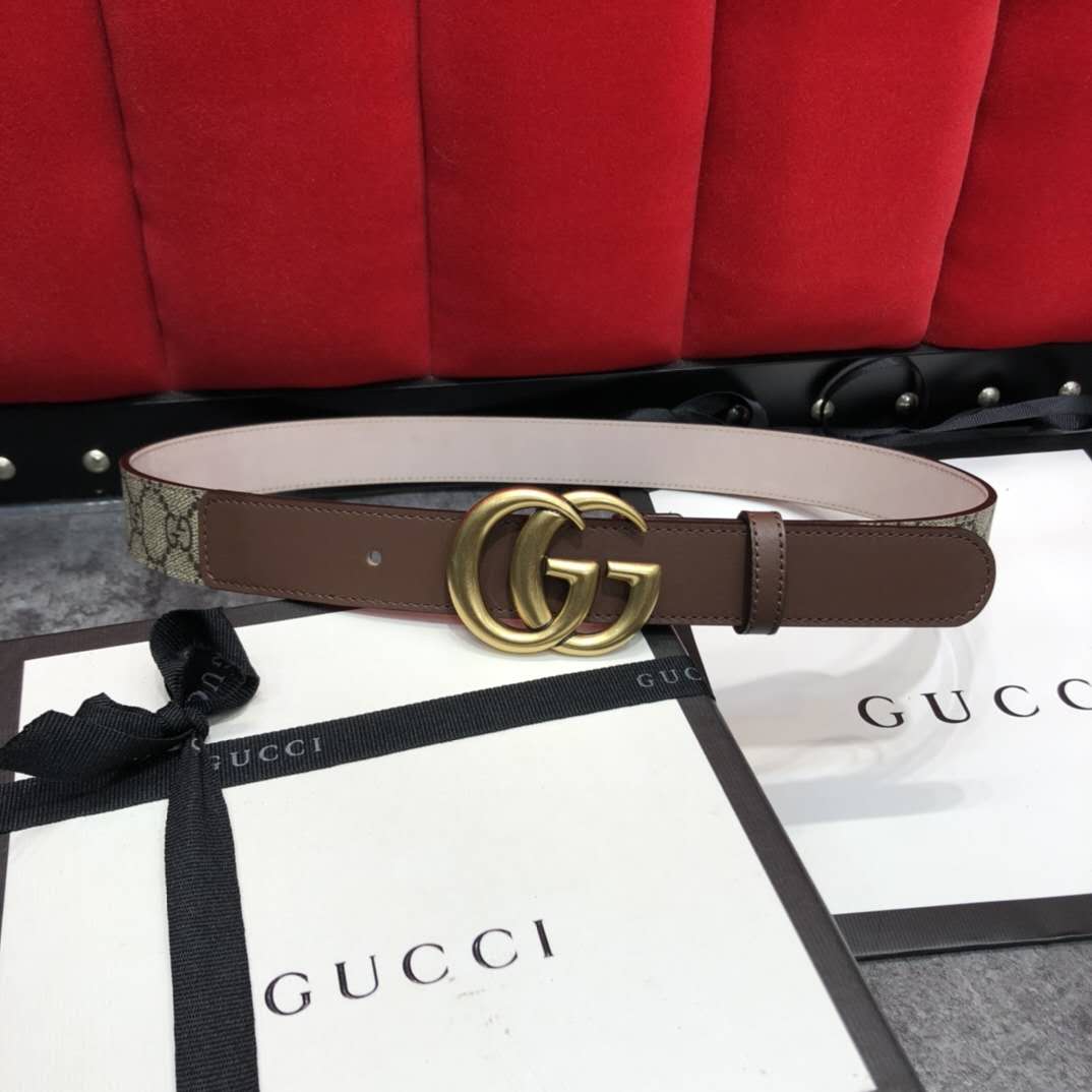 Gucci GG Belt With Double G Buckle - PerfectKickZ