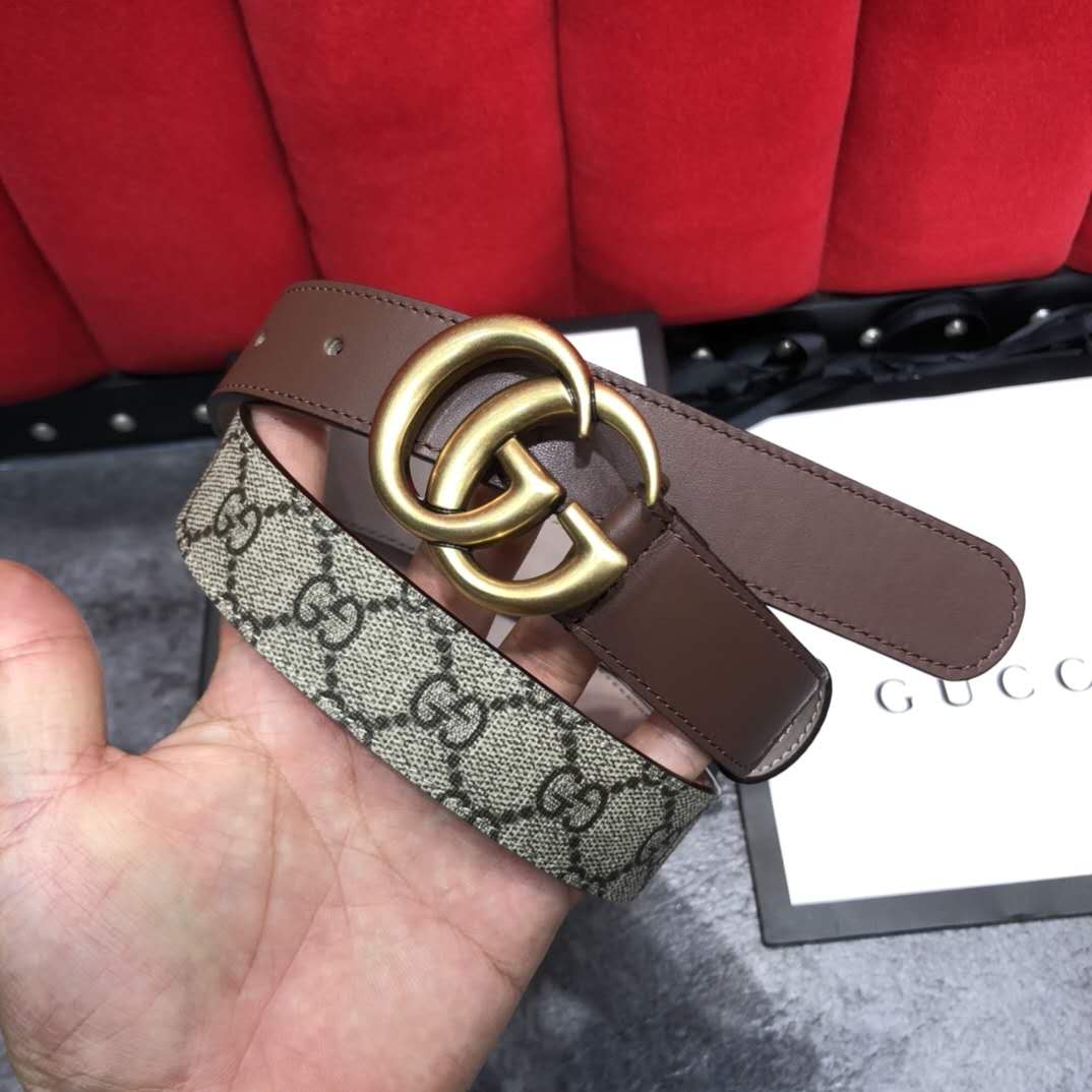 Gucci GG Belt With Double G Buckle - PerfectKickZ