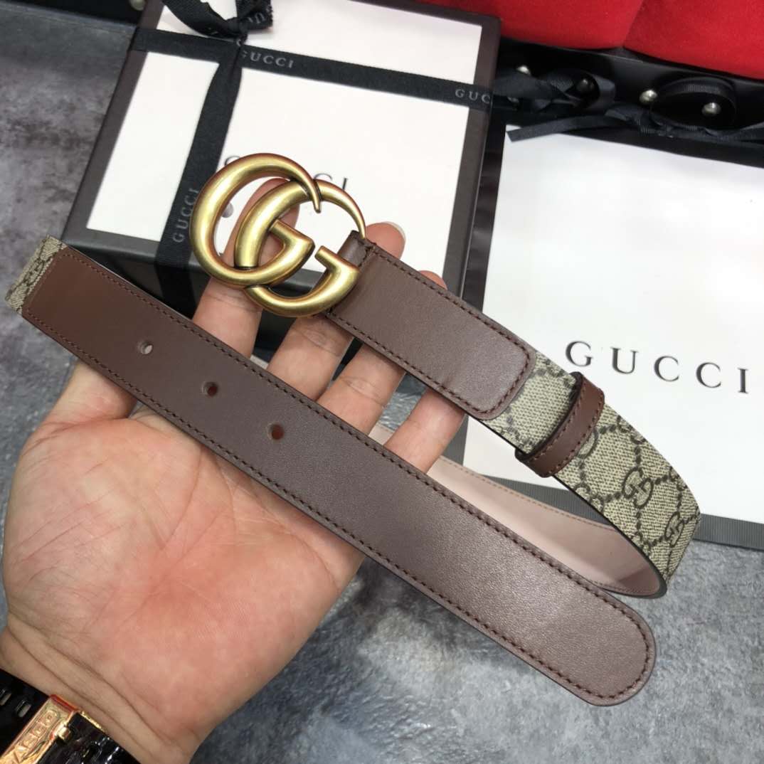 Gucci GG Belt With Double G Buckle - PerfectKickZ
