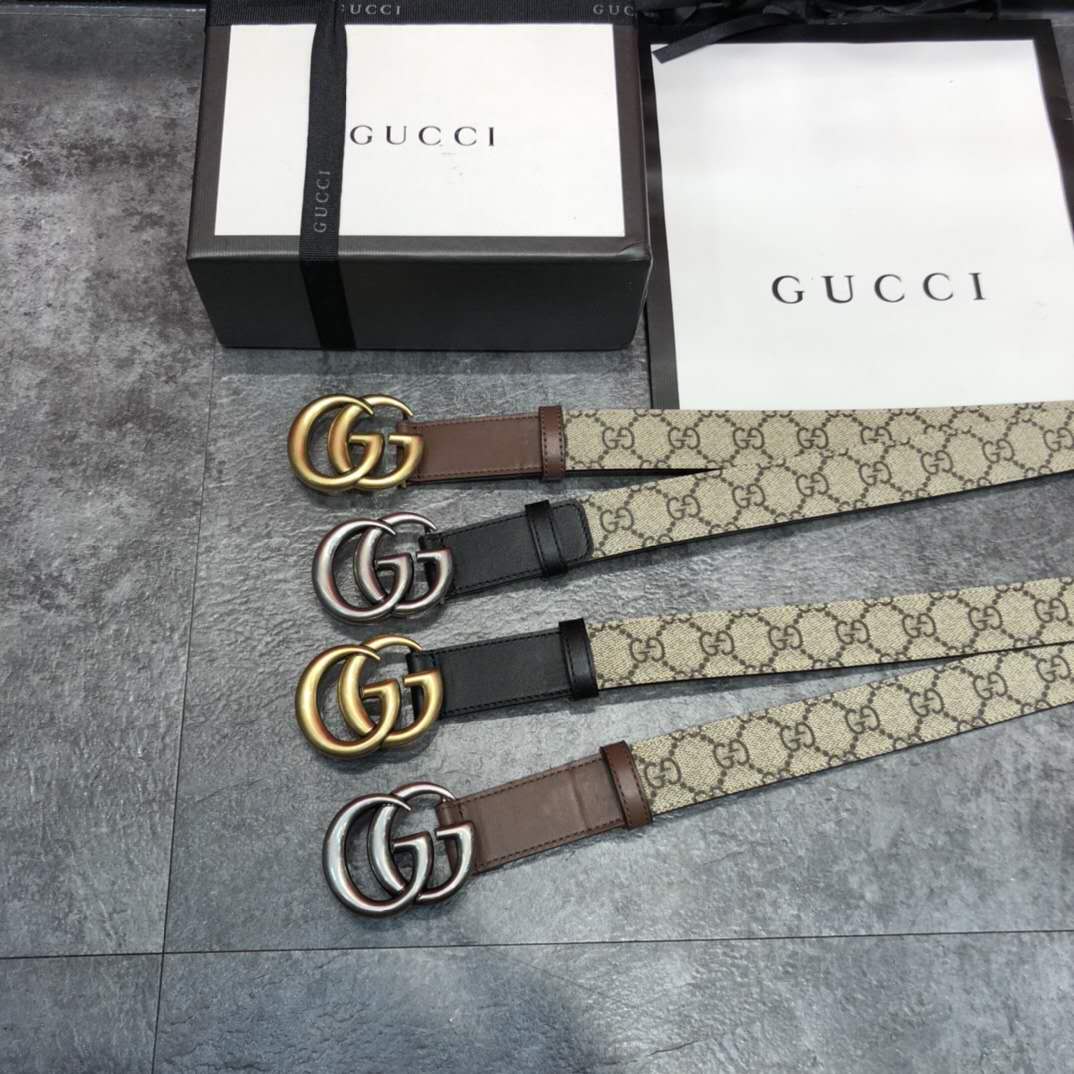 Gucci GG Belt With Double G Buckle - PerfectKickZ