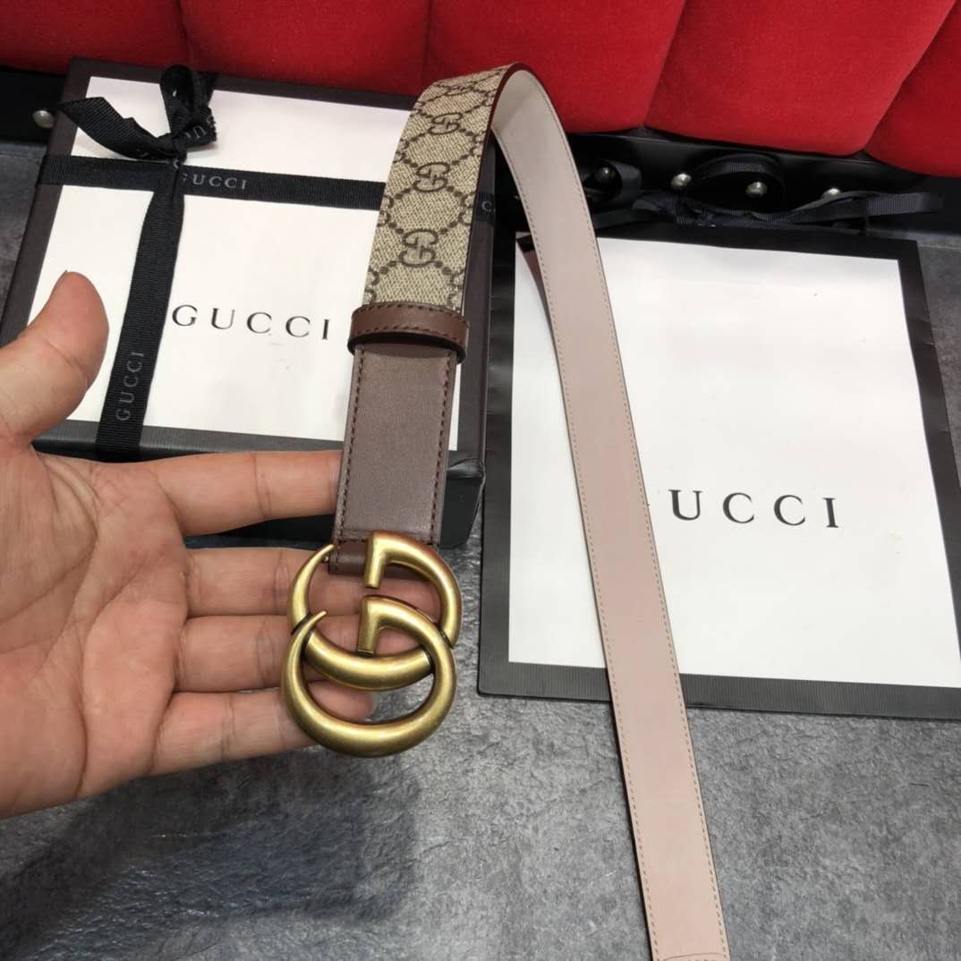 Gucci GG Belt With Double G Buckle - PerfectKickZ