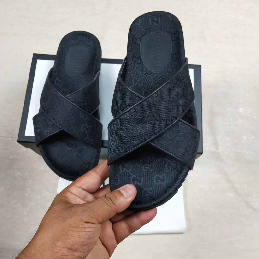 Gucci Men's GG Slide Sandal - PerfectKickZ