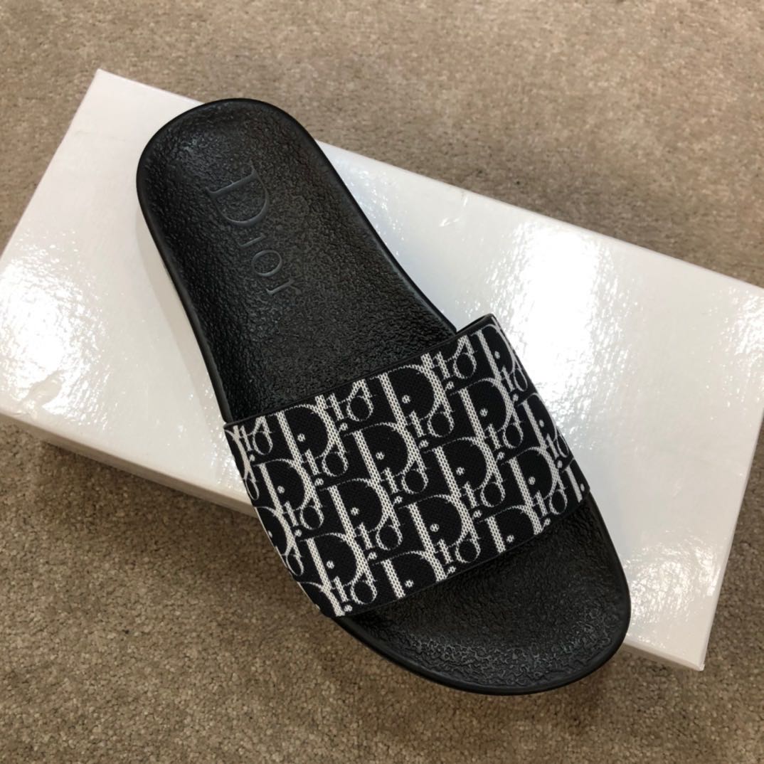 Dior Oblique Jacquard Sandals  - PerfectKickZ