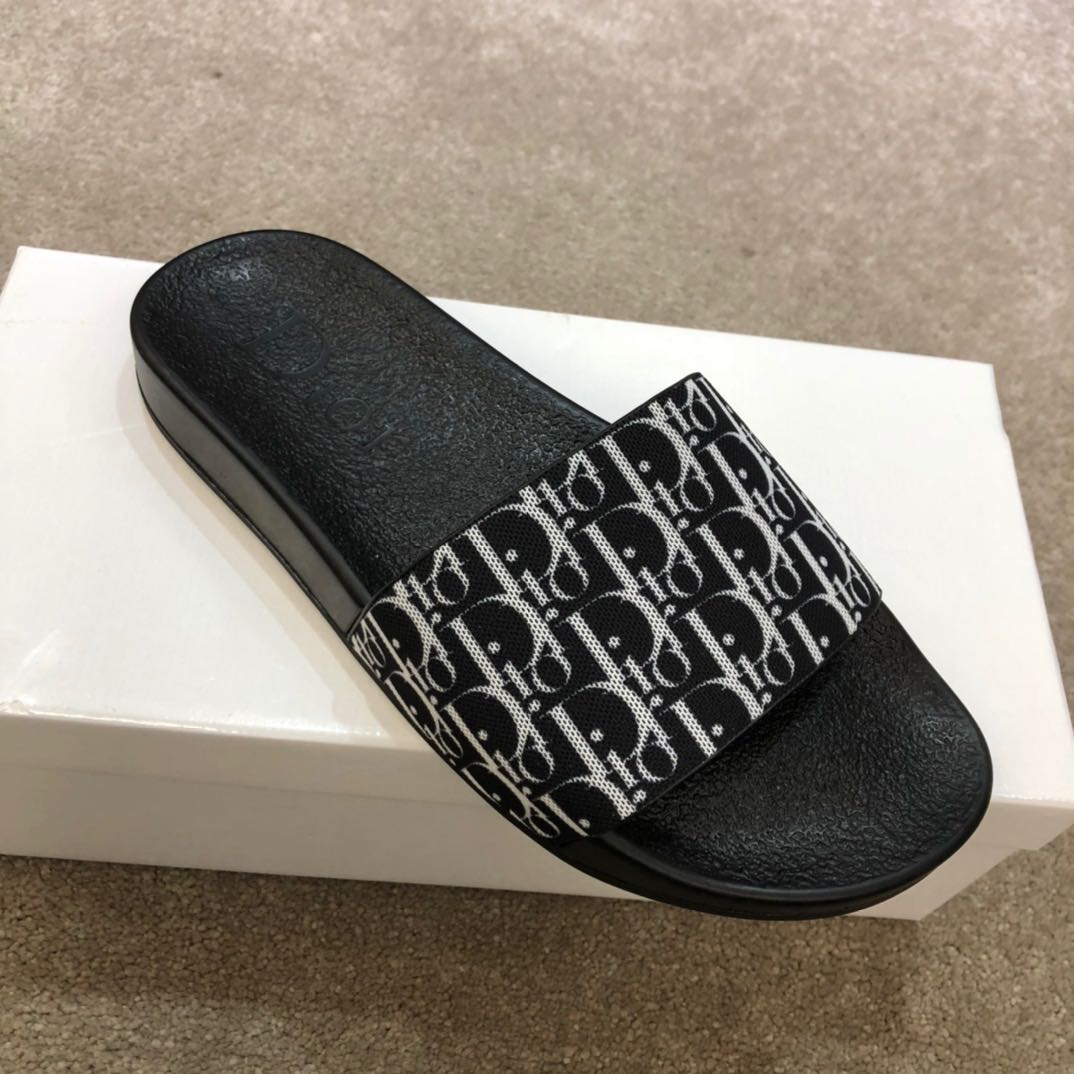 Dior Oblique Jacquard Sandals  - PerfectKickZ
