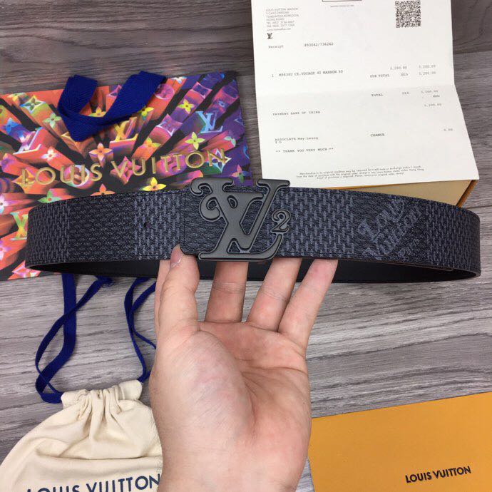 Louis Vuitton Squared 40MM Belt - PerfectKickZ