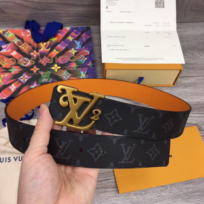 Louis Vuitton Squared 40MM Belt - PerfectKickZ