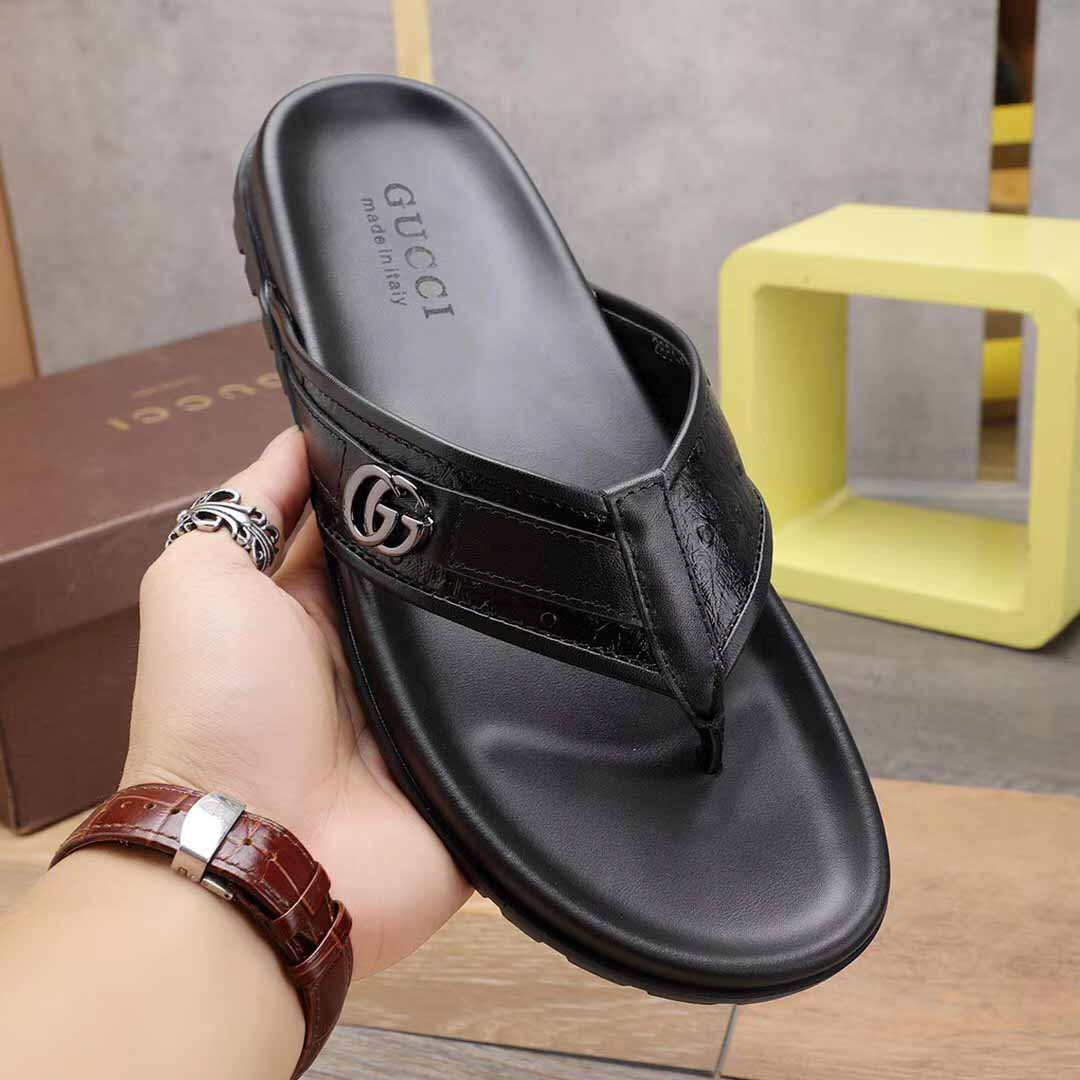 Gucci GG Slides Thong Sandals  - PerfectKickZ