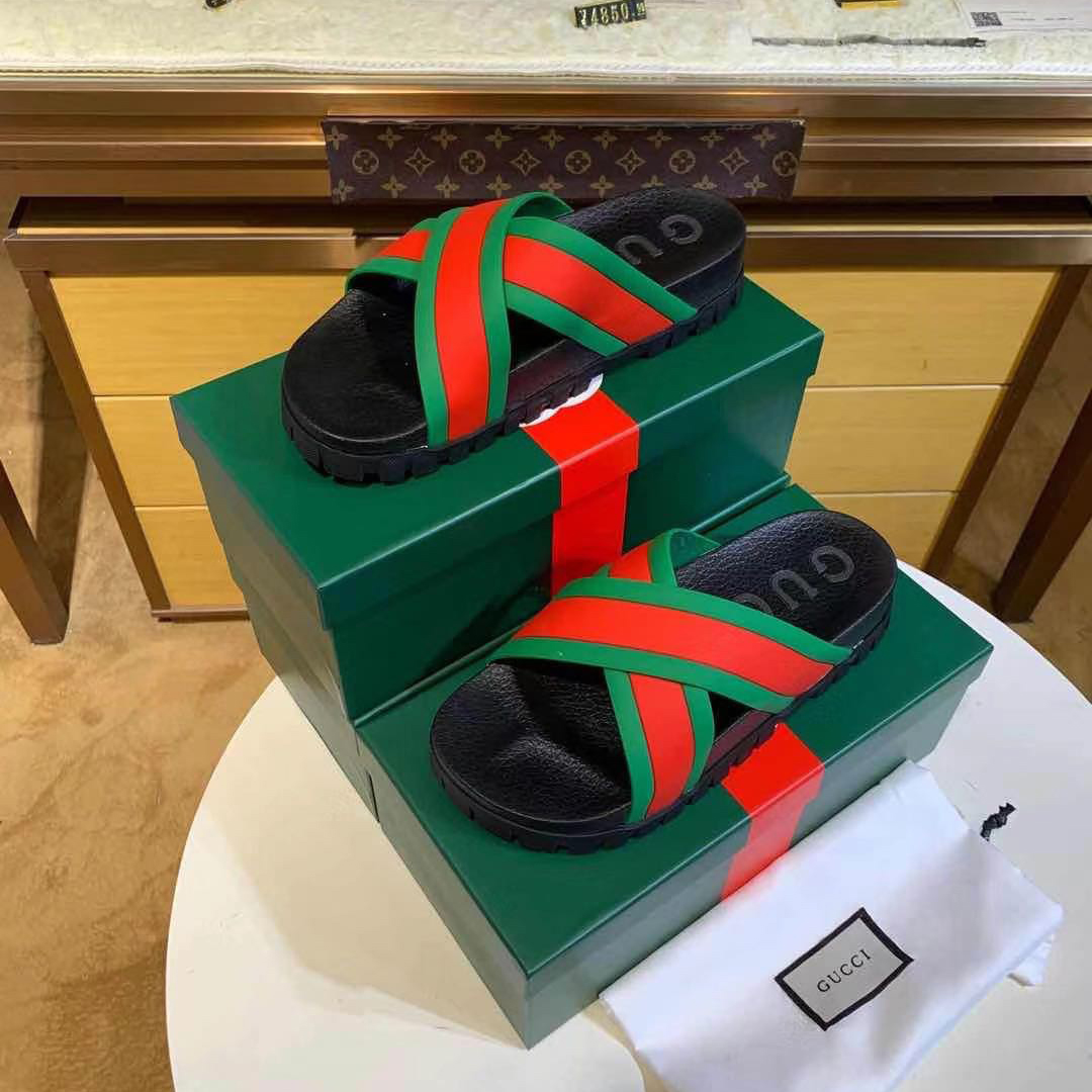 Gucci Web Slide Sandal - PerfectKickZ