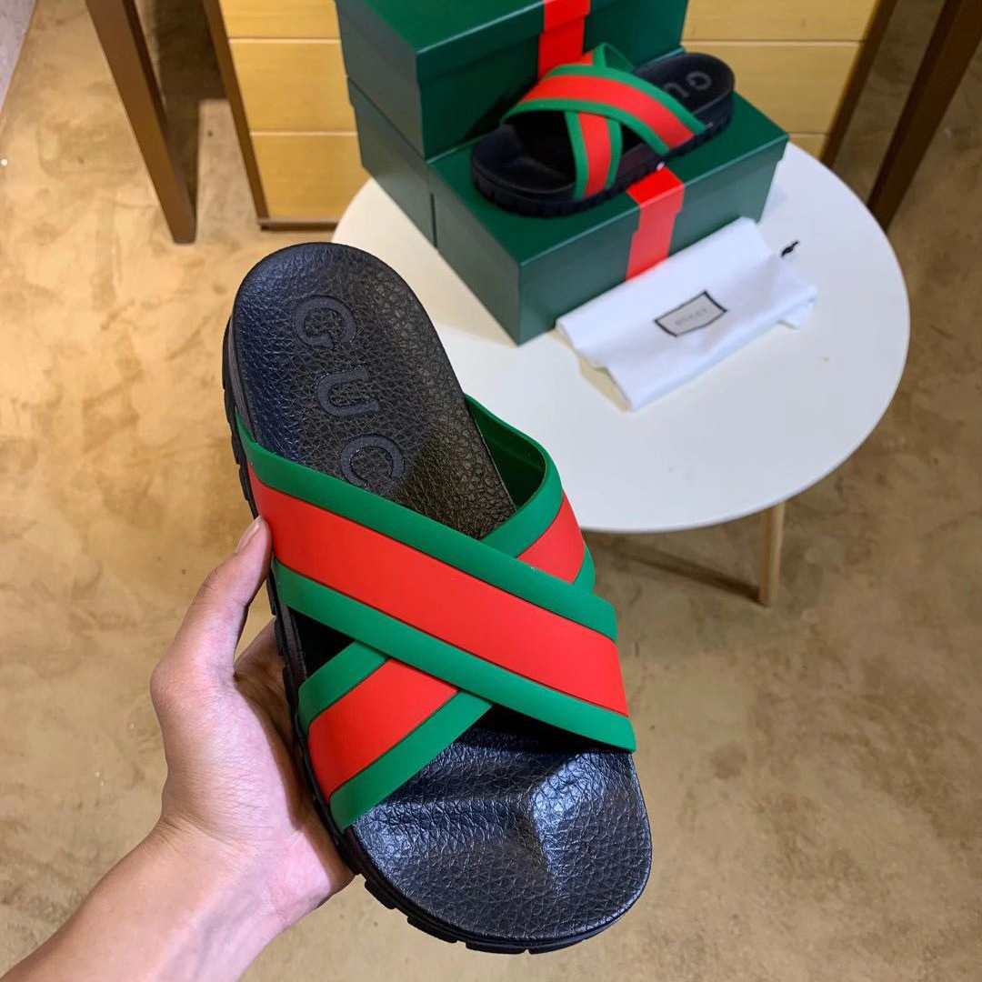 Gucci Web Slide Sandal - PerfectKickZ