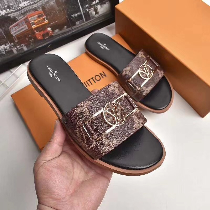 Louis Vuitton Monogram Lock It Flat Mule  - PerfectKickZ