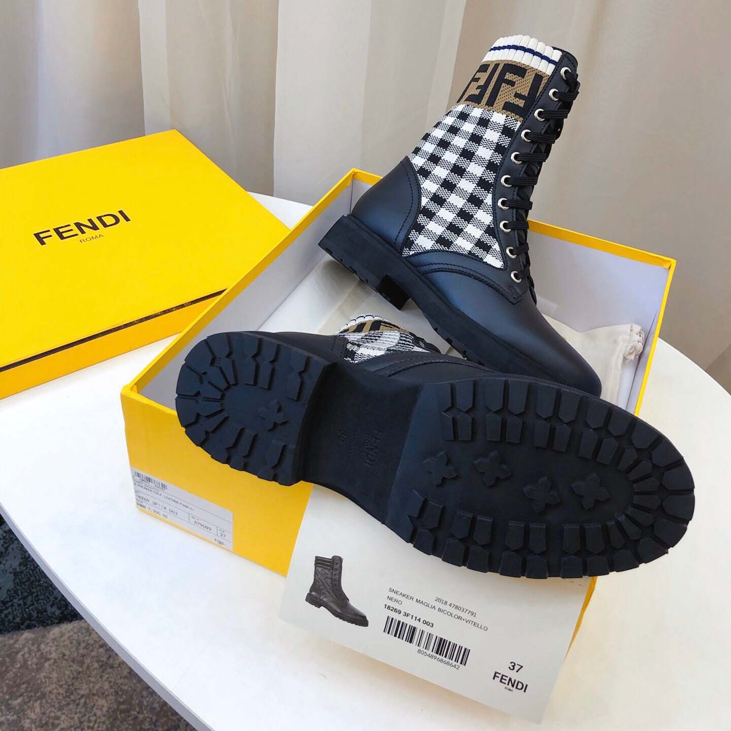 Fendi Leather Biker Boots - PerfectKickZ